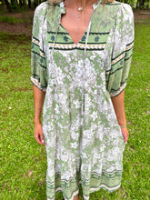 Load image into Gallery viewer, Allison Green Midi Dress
