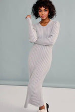 Load image into Gallery viewer, Long Sleeve Knit Midi Dress
