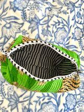 Load image into Gallery viewer, Poppy Tiger Green Cosmetic Bag
