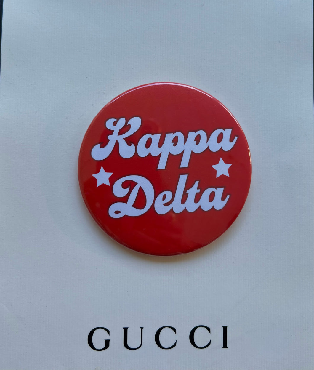 Kappa Delta Greek Game Day Button 3.00 Inch